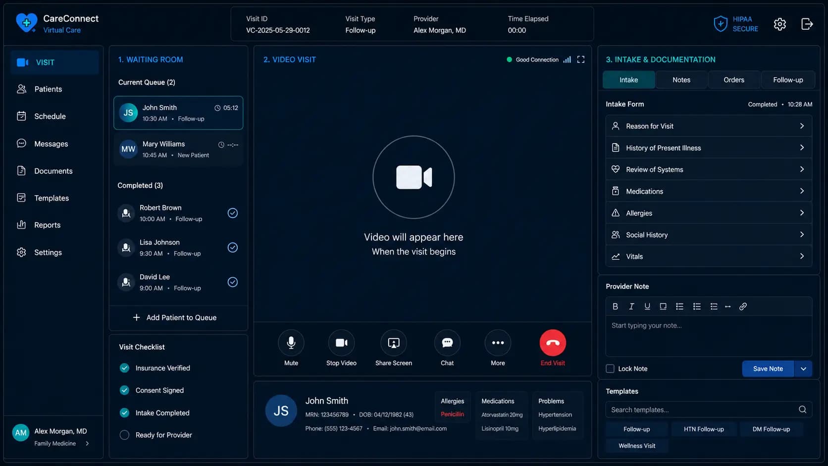 Telehealth Platform Development: Architecture for Video Visits, Scheduling, and Clinical Documentation